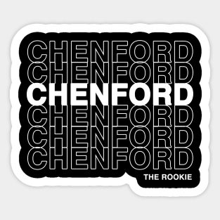 Chenford Ship From The Rookie (White Text) Sticker